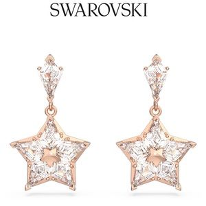 Swarovski Stella Sparkling Kite Cut Star Drop Earrings